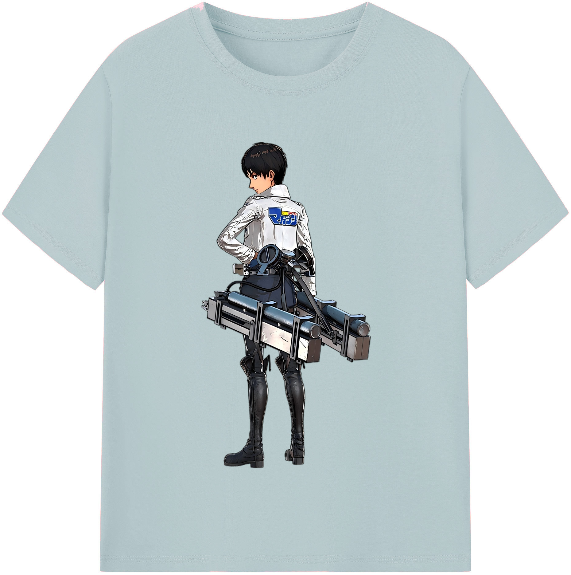 （画像用） 進撃の巨人 エレン･イェーガー Attack on Titan Eren Jäger 綿100％半袖Tシャツ（フロントプリント）